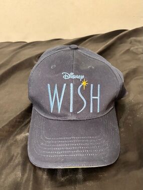 Disney Wish Movie Promo Baseball Cap Navy Embroidered Star Adjustable